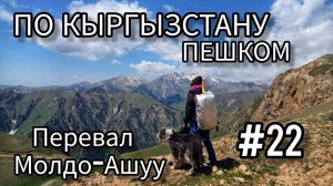 22. По Кыргызстану пешком. От озера Сон-Куль спуск через перевал Молдо-Ашуу