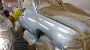 İwata Supernova WS 400 1.3 HD Clear Coat & chevrolet silverado