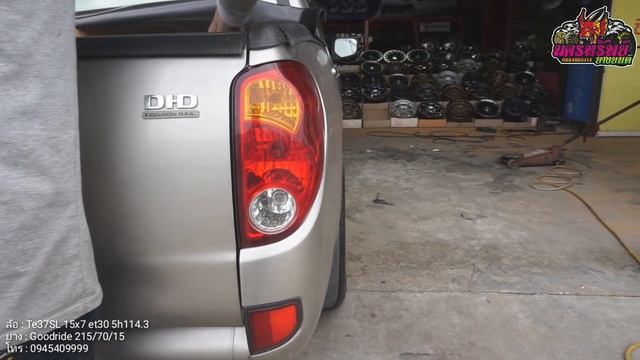 Mitusubishi Triton ล้อTe37SL 15x7 et30 ยางGoodride 215/70 R15