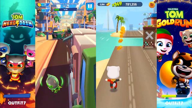 Новые зимние миры ГОВОРЯЩИЙ ТОМ ПОГОНЯ ГЕРОЕВ VS БЕГ ЗА ЗОЛОТОМ, соревнование кто не стратит смотреть онлайн