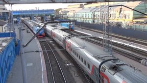 Отправление ЭП1М-731 с поездом №145 Назрань — Москва