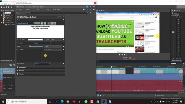 How to Add or Import SRT Subtitles in Vegas Pro 18 + Burn Subtitles In Video Tutorial смотреть онлайн