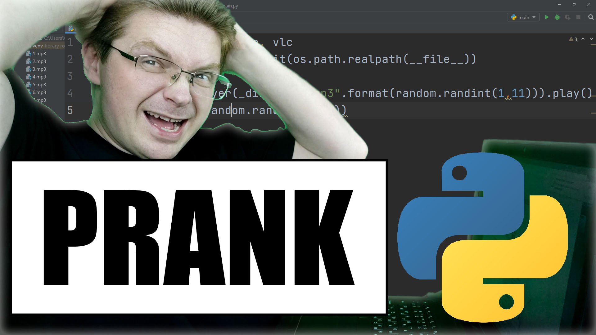 Python / ? ПРАНК ? Говорящий комп на python 5 строк / Это вирус?!))) ? смотреть онлайн