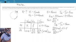 9 класс — Разбор заданий ОГЭ. Задачи на движение по кругу