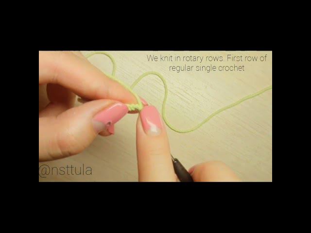 Crochet lessons. Урок 10.  Изнаночный столбик без накида. Lesson 10. Back Post single crochet