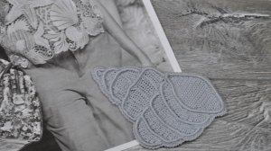 Морской рапан для топа от Валентино связанный крючком в технике ирландского кружева.