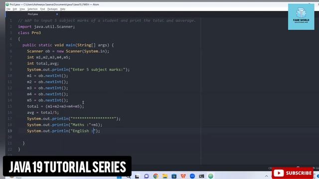 #10 - Java 19 Series | Formatted Output | Integer Data Type Scanning | Using Scanner Class