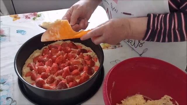 Кухен с клубникой Домашняя еда Кухня Рецепты
