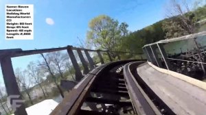 Raven Review Holiday World CCI Wooden Roller Coaster