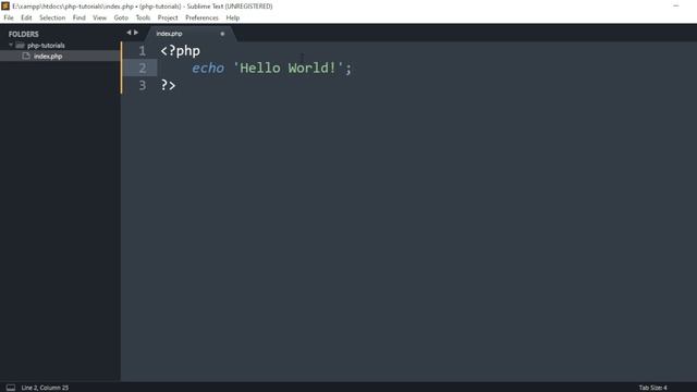 PHP Code Structure Tutorial
