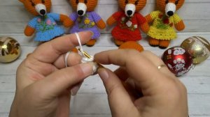 Как связать лисичку крючком.  Часть 2.