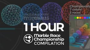 1 HOUR Marble Races Compilation  ｜ #marblerace #marblerun #blender #marbles #animation