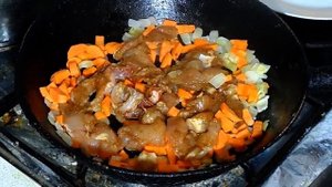 Спагетти с куриным филе быстро на сковороде