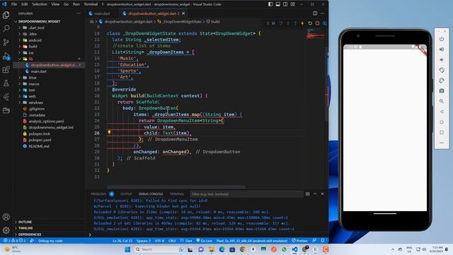 Flutter DropdownButton Tutorial - Create a Dropdown Menu in Flutter | Umairdev | Speed Code