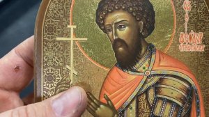 Печать ИКОН на УФ принтере..