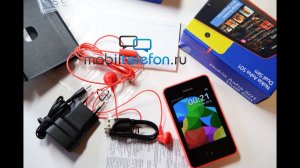 Распаковка Nokia Asha 501 Dual SIM с управлением свайпами (unboxing)