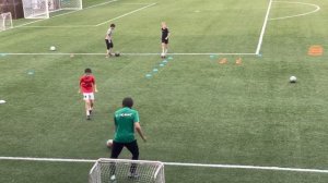 Футбольные упражнения - 10 лет