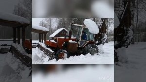 Работа на забытом тракторе ЮМЗ.