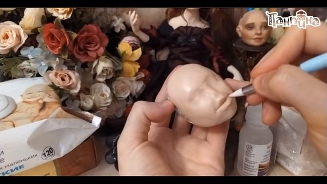 Кукла Гелла. Лепка лица 1 часть смотреть онлайн