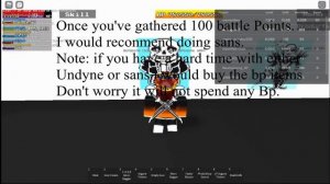 Roblox Undertale Rpg Au: How to get battle points