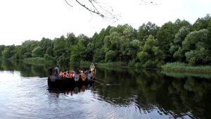 Первый на Брестчине драккар спущен на воду в Кобринском районе