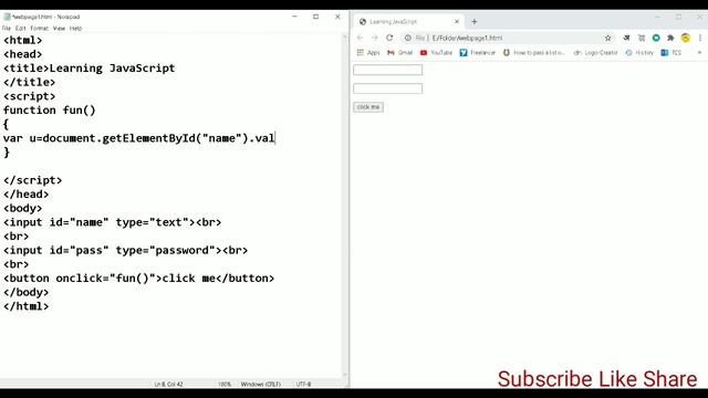 How to create login form with user authentication using JavaScript skills ||Create Login form ||