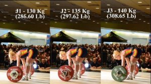 Lydia Valentin (75 Kg Class) Side-By-Side Lifts at the 2014 Arnold Weightlifting Championships