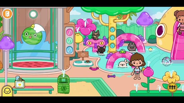 Обзор на новую локацию//Тока бока\\Аквапарк💦//Menny nen👾\\ смотреть онлайн