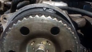 Mazda F8 timing belt marks