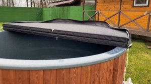 Уличная купель для бани с печью d 2м «Премиум»