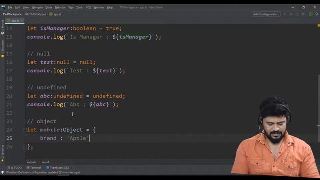 08 DataTypes in TypeScript | UiBrains | NAVEEN SAGGAM | Comeplete TypeScript Tutorial