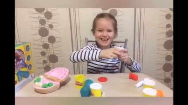 ПЛЕЙ ДО зубастик, распаковываем и играем PlaY Doh // Kisa Alisa смотреть онлайн