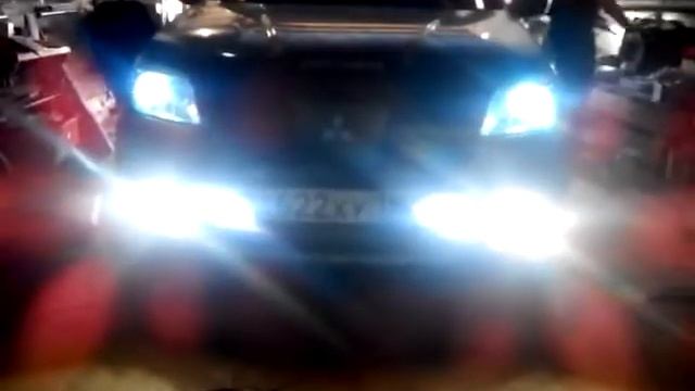 Светодиодные фары Ledotex sm 12208 Mitsubishi смотреть онлайн