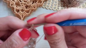 Безотрывные мотивы крючком. Узор №2