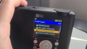 Приём 9 станций цифрового радио в стандарте DAB+ из Киева над Черновцами на вы высоте 11км.