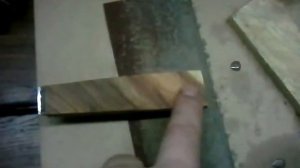 Обрабатываем рукоять ножа (минусы пропитки олифой при обработке))