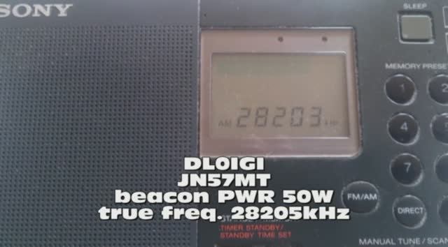 15.06.2019 09:27UTC, [Es, 10m, bcn], Радиолюбительский маяк DL0IGI, 28205кГц