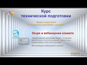 Коммуникация   Вебинарная комната и Скайп