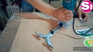 Circle cut with Makita 3709 Trimmer (Very easy)