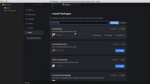 Processing tutorial - 20 - Using Atom with Processing