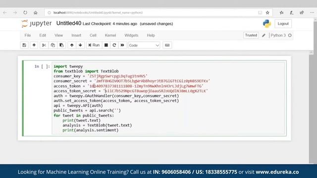 Twitter Sentiment Analysis | Sentiment Analysis In Python Using Tweepy and Textblob | Edureka Rewin
