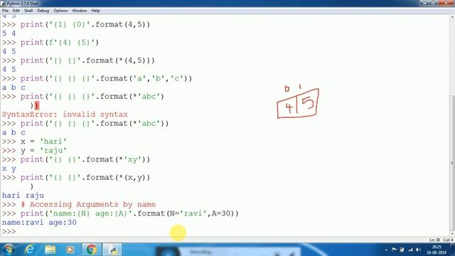 # 11 print statement part-2| format function in python | DMReddy | Kings Tech