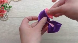 Простые и оригинальные бантики для весны из атласной ленты ?Simple and original satin ribbon bows