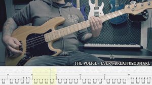 THE POLICE - Every breath you take [BASS COVER + TAB]