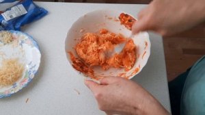 Морковный блин с сыром и зеленью. Вкуснятина и быстро