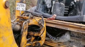 Замена РВД на JCB 3CX SUPER! Бурение 2х отверстий под сваи!