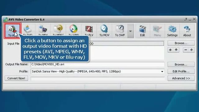 How to convert MOD, TOD or AVCHD using AVS Video Converter? смотреть онлайн