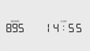 30 Minutes Digital Countdown Clock | 1800 Seconds Timer