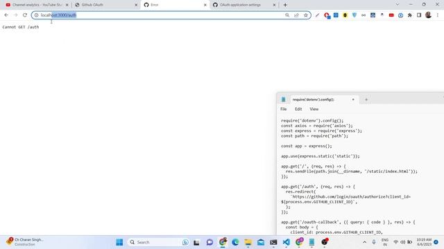 Node.js Express Github OAuth2 Project to Login With Github Using Access Token & Sessions in Browser смотреть онлайн