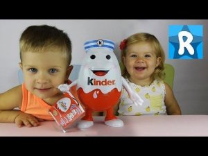 ★ 7 Киндер Сюрприз Киндерино Большое Яйцо с Сюрпризом Распаковка Giant Kinder Surprise toys unboxing